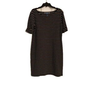 NWOT Karen Scott Black and Tan Dress